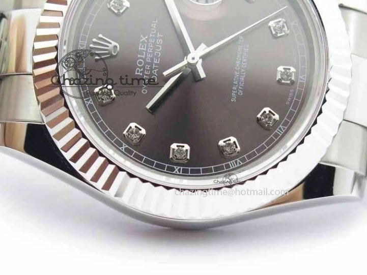 DateJust SS Diam Bracelet II Best SS Edition Maker On BP SA3136 Dial 41mm Gray 0314